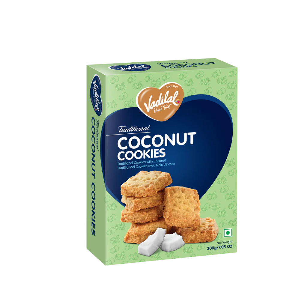 Vadilal Coconut Cookies 200 g buy online USA - 1